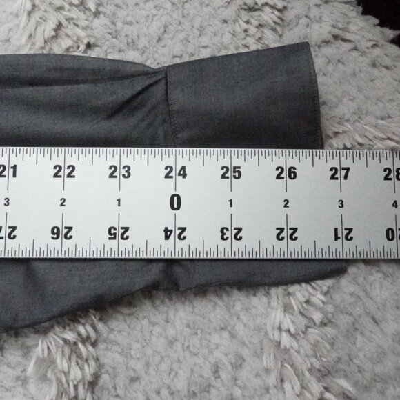 John Varvatos Luxe Button Up Shirt Mens Large Gray - Picture 10 of 12